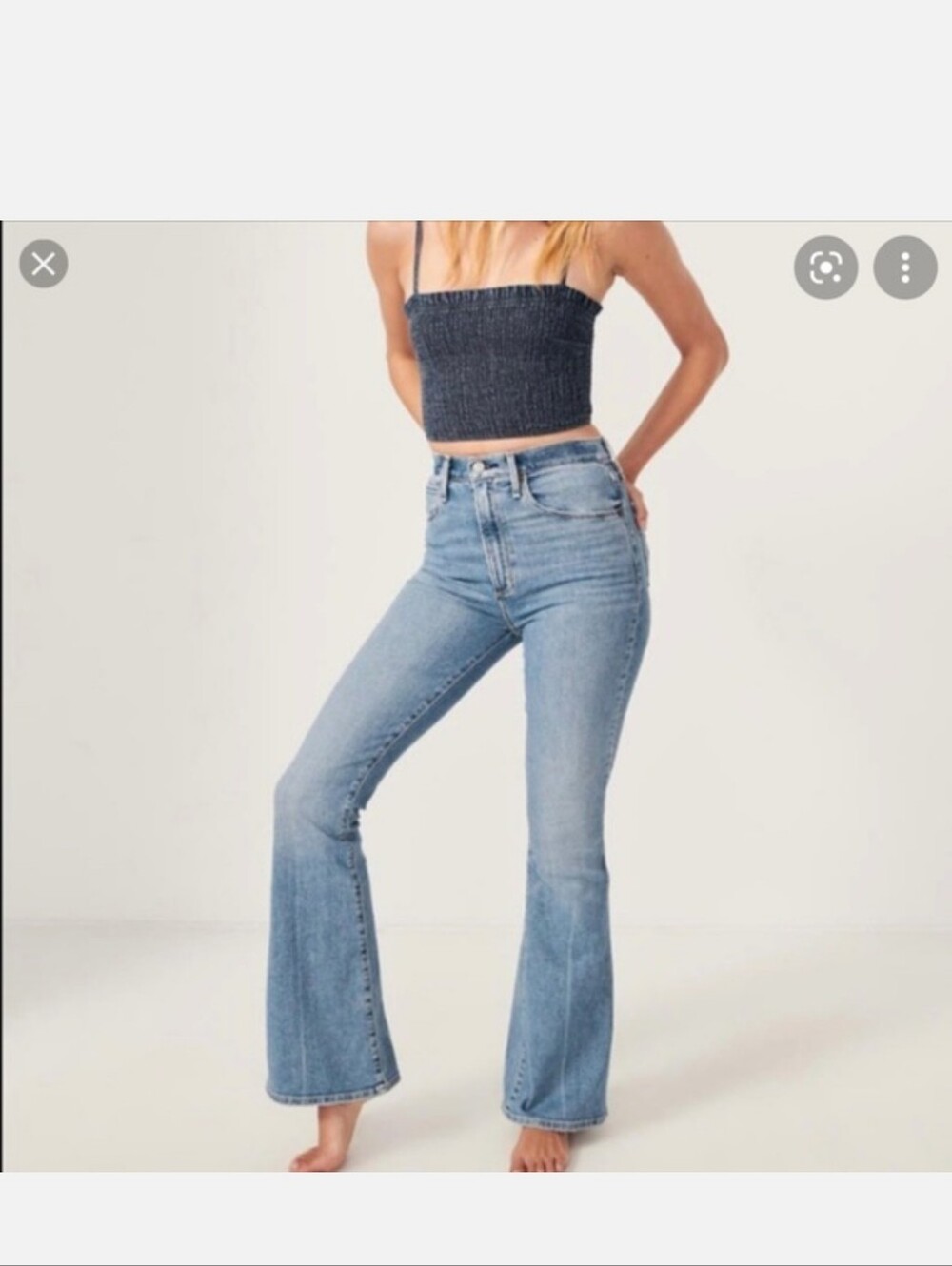 Abercrombie & Fitch flare ultra high rise jeans Size 24